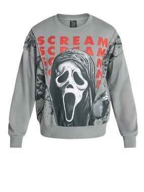 Men Ghost face Graphic Crewneck Sweatshirt